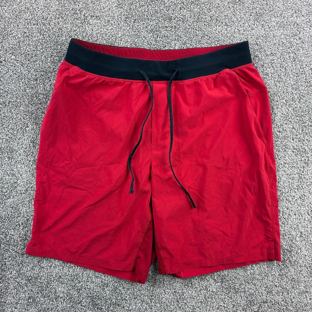 Lululemon Pace Breaker Shorts Mens Large Red Athletic Gym Stretch M7A85S